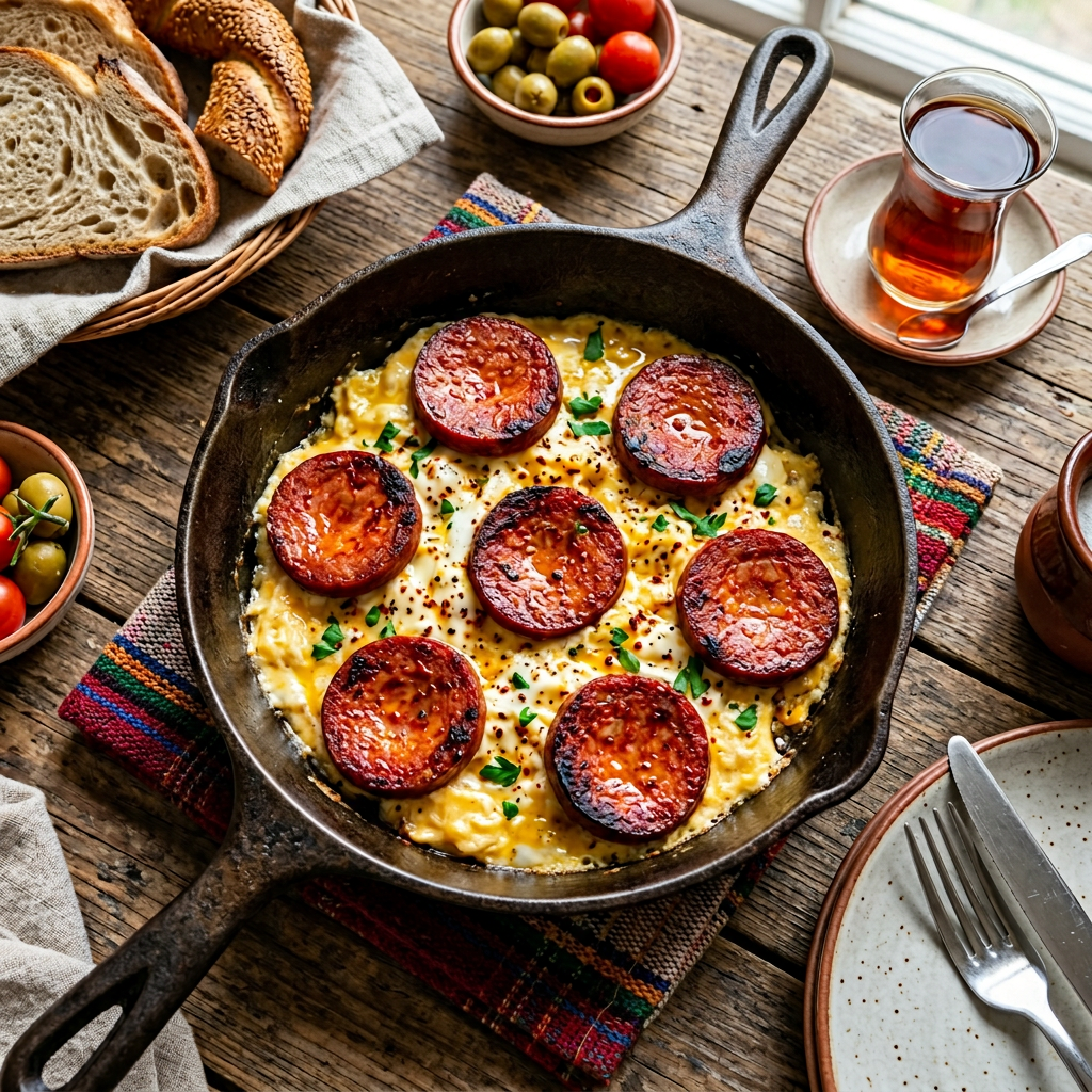 Vegan Sucuklu Yumurta